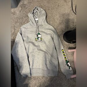 Aeropostale Light Gray Peanuts Hoodie